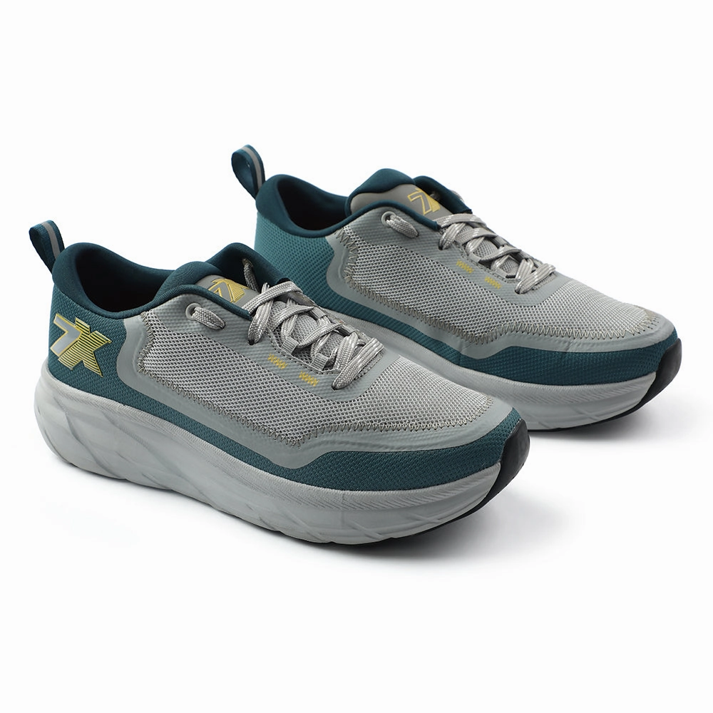 Leap7x Dark Grey Sports Lacing Running Shoes For Men ROBUST-3E By Liberty Dsw Cross Training Shoes