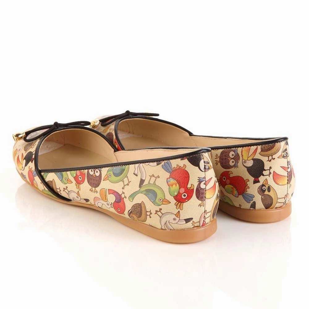 Cute Animals Ballerinas Shoes OMR7101 Mesh