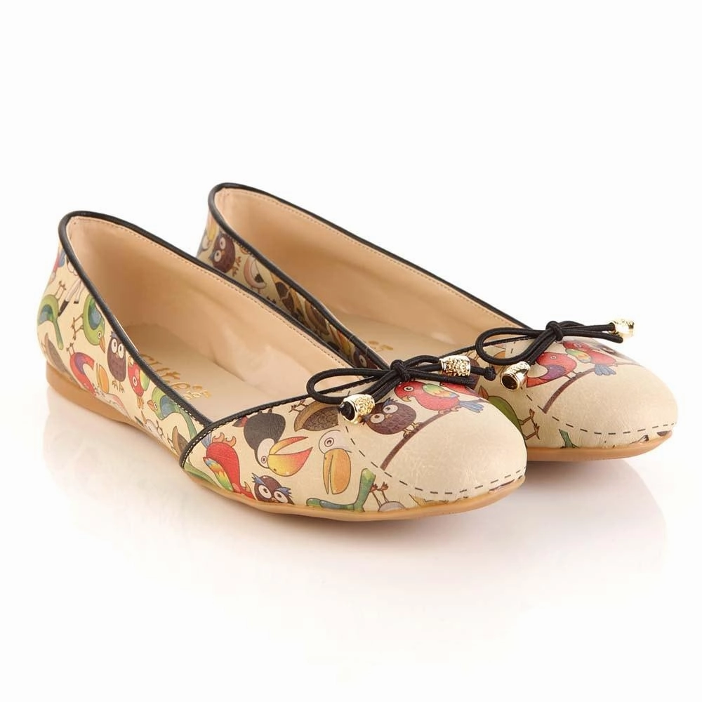 Arch Fit Video Look Cute Animals Ballerinas Shoes OMR7101