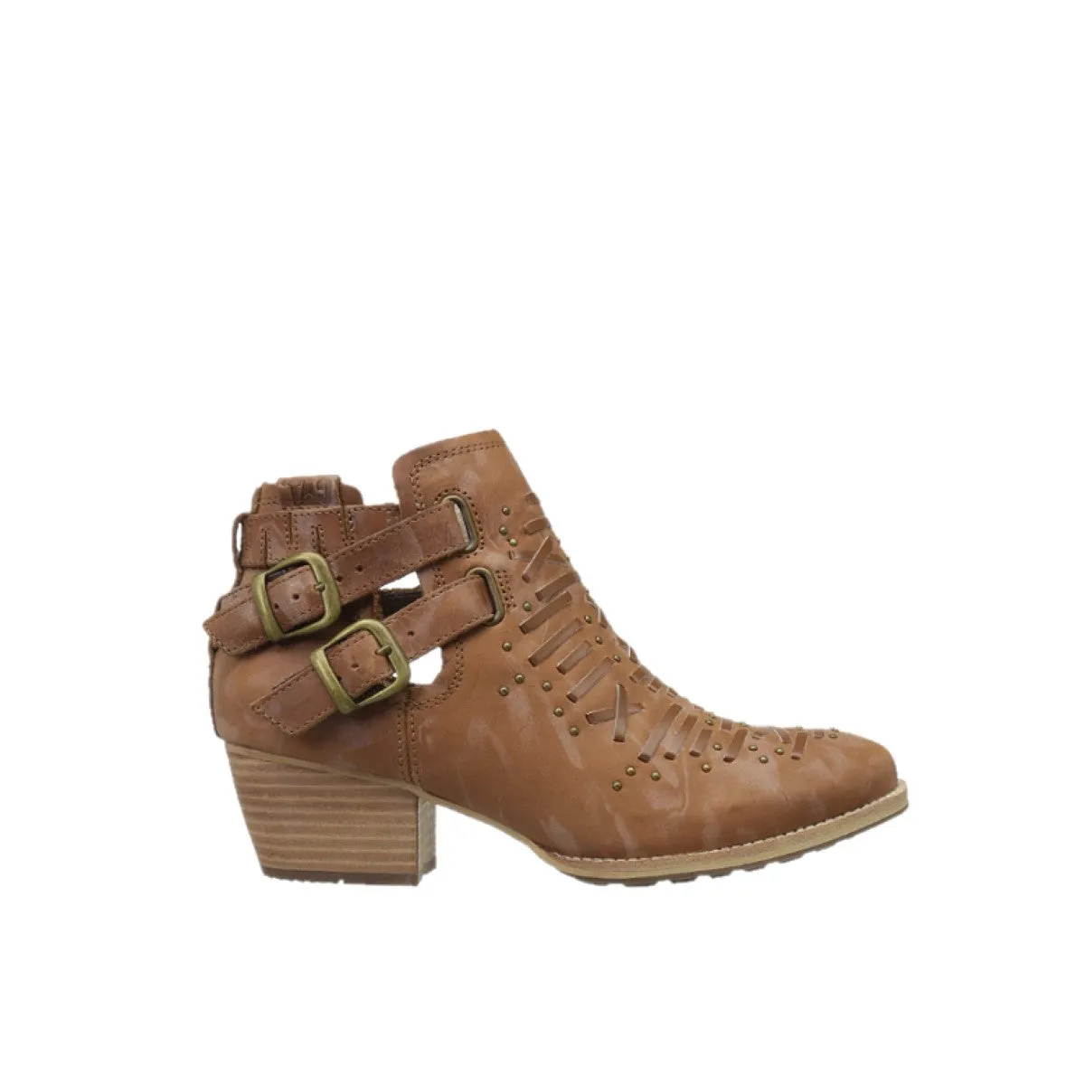 CATERPILLAR P309210 CHEYENNE WMN'S (Medium) Tawny Leather Casual Boots Plain Hike Cozy Design