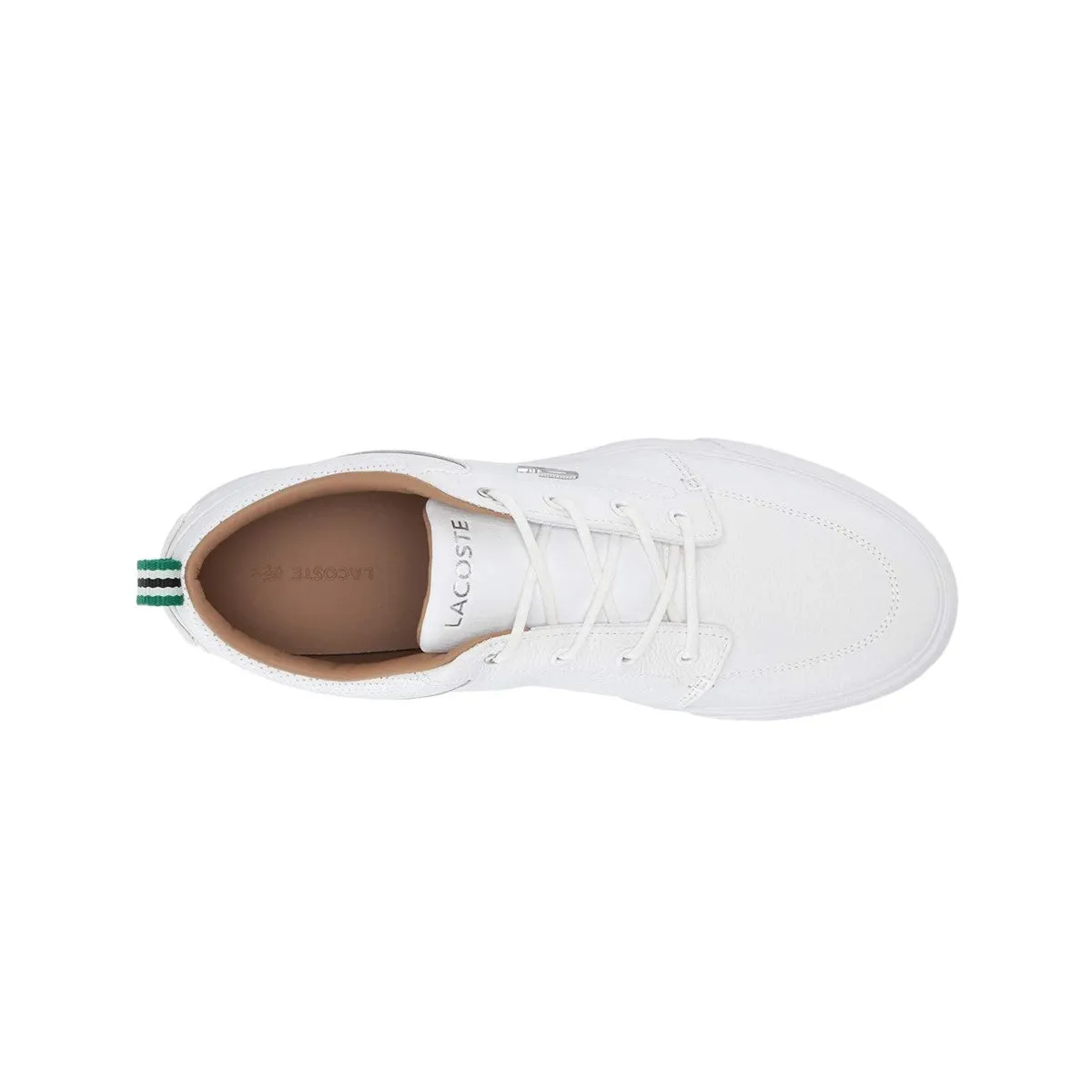 Practical Fit Comfortable Upper LACOSTE 7-37CMA007321G BAYLISS 119 1 MN'S (Medium) White/White Leather & Synthetic Lifestyle Shoes