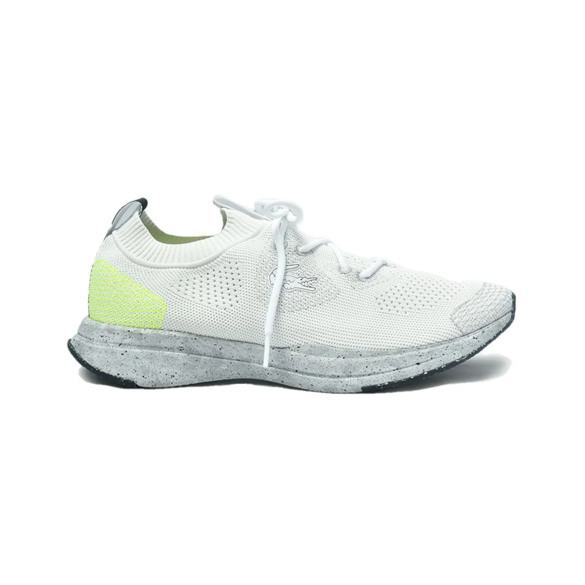 Party Ready Simple Fit LACOSTE 7-45SMA0017V05 RUN SPIN ECO 12 MN'S (Medium) White/Yellow Textile & Synthetic Running Shoes