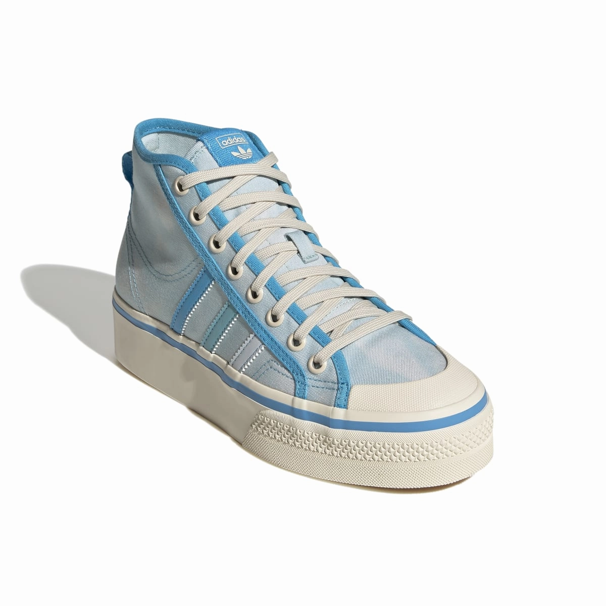 Firm Lock ADIDAS GX4604 NIZZA PLATFORM WMN'S (Medium) Blue/Pantone/White Textile Lifestyle Shoes