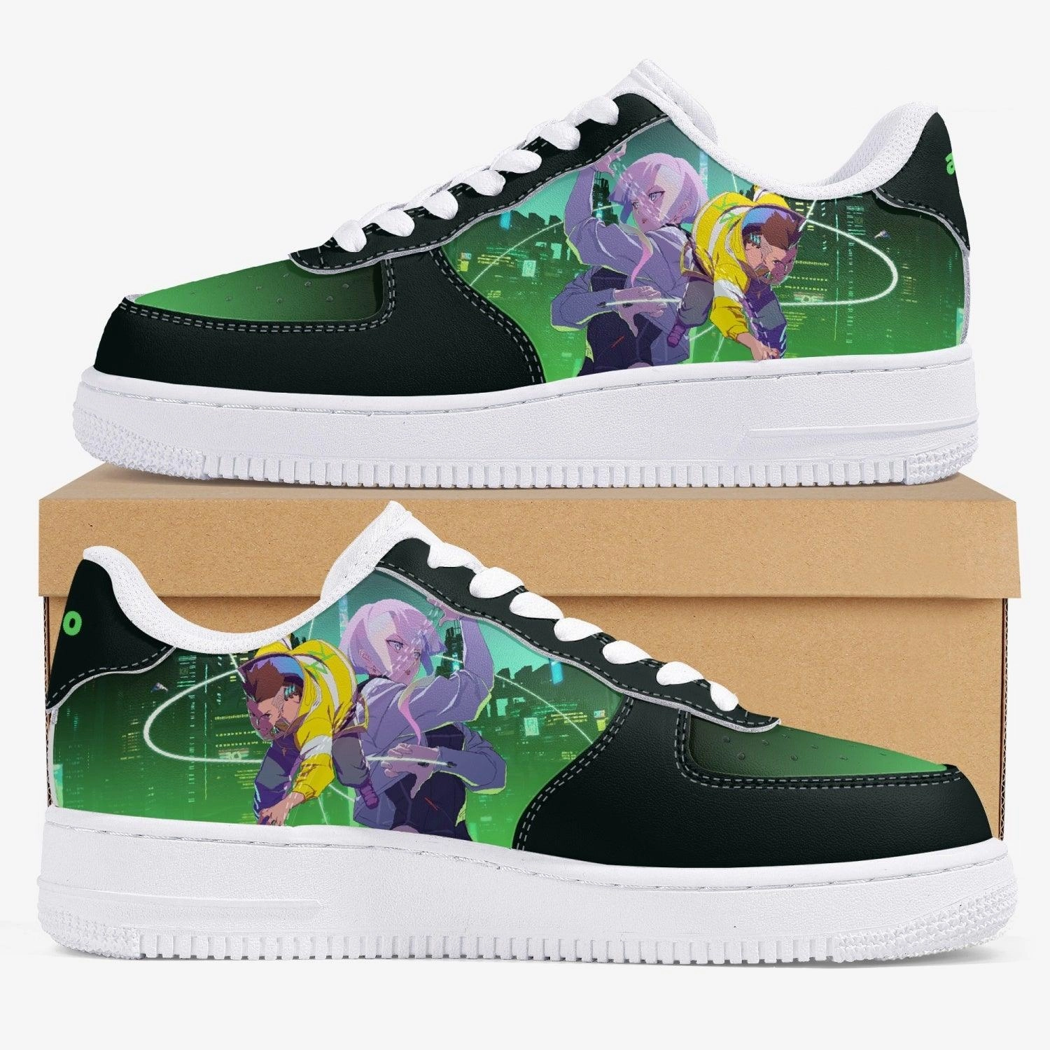 Cyberpunk Edgerunners Lucy And David AF1 Anime Shoes Asics Shoes Gt 2000 13