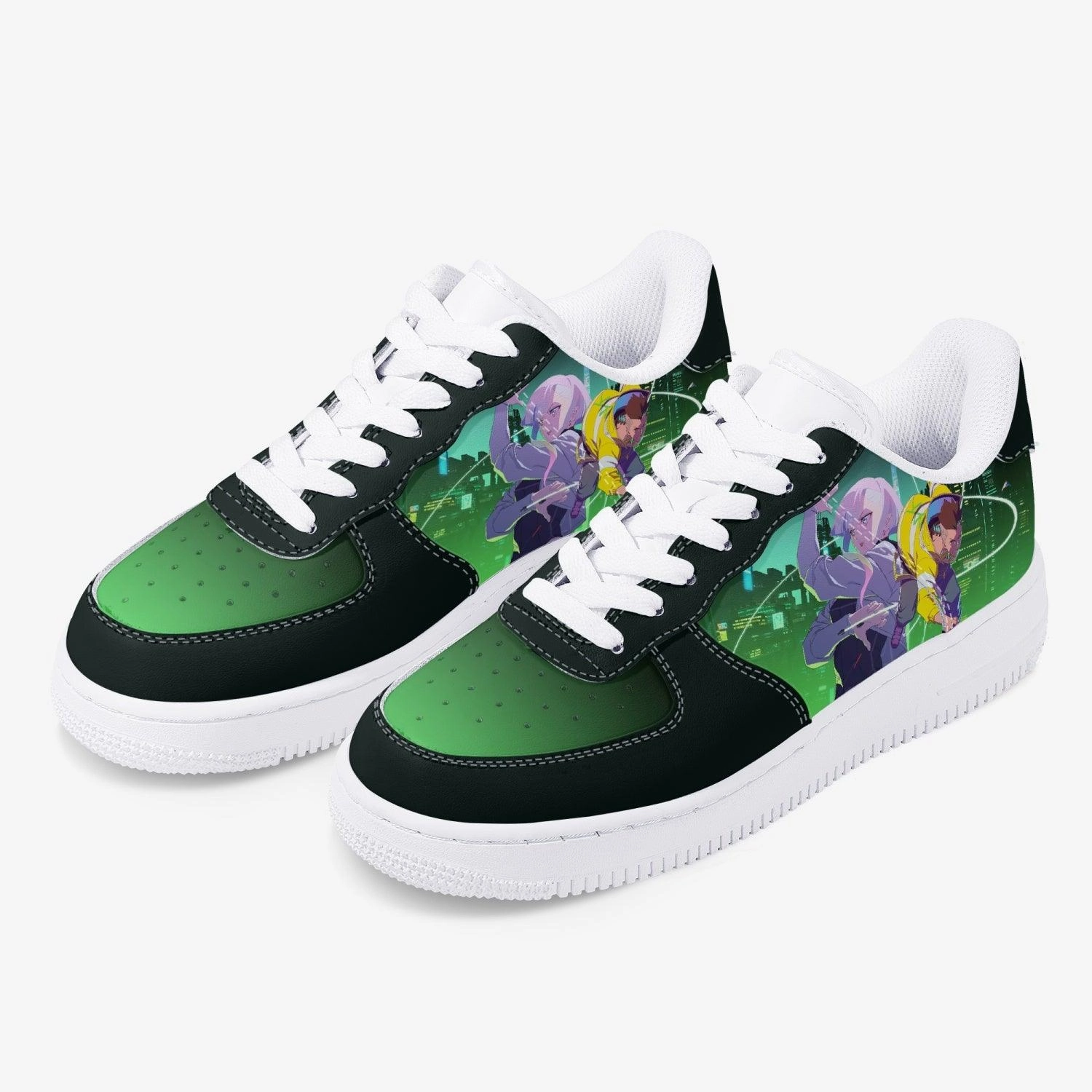 Wash Asics Shoes In Washing Machine Cyberpunk Edgerunners Lucy And David AF1 Anime Shoes