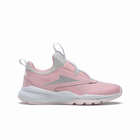 REEBOK GW1237 XT SPRINTER SLIP-ON YTH'S (Medium) Pink/Pink/Silver Textile/Leather Running Shoes Comfort Fit Shop Day