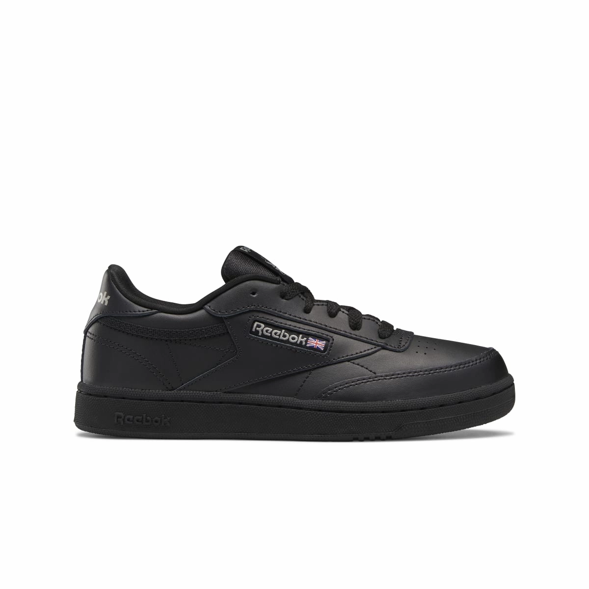 Action Ready Grace Walk REEBOK BS6165 CLUB C JR'S (Medium) Black/Charcoal Leather Lifestyle Shoes