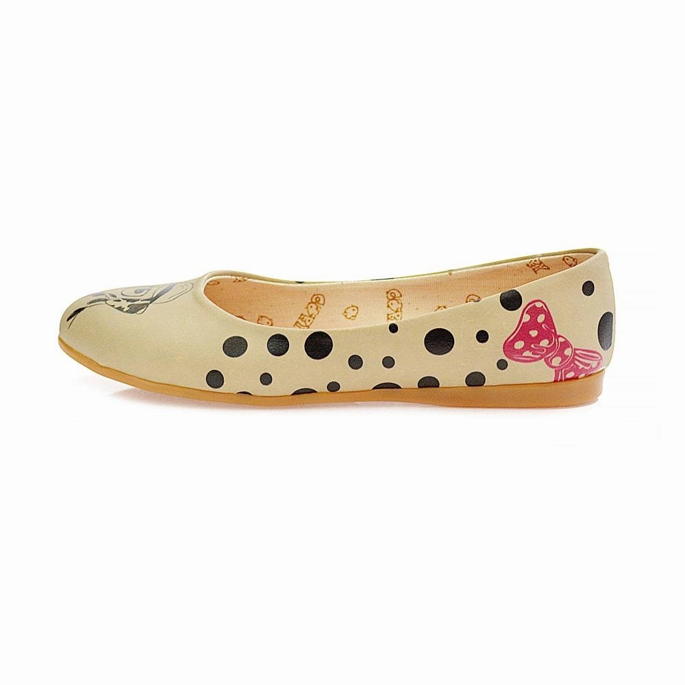 Flexible Upper Icon Edge Dalmatian Frendly Ballerinas Shoes 2014