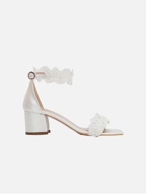 Dana Flower Vegan Leather Wedding Shoes | Ivory Asics Noosa Running Shoes