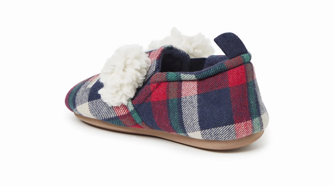 Dearfoams Cozy Comfort Kids Lil Bear Closedback Slippers Teddy Slippers