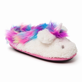 Dearfoams Kids Petra Unicorn Novelty Girls Clog Slippers L B Evans Slippers