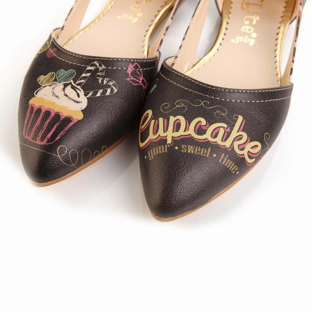 Cupcake Ballerinas Shoes OMR7006 Heel Safe