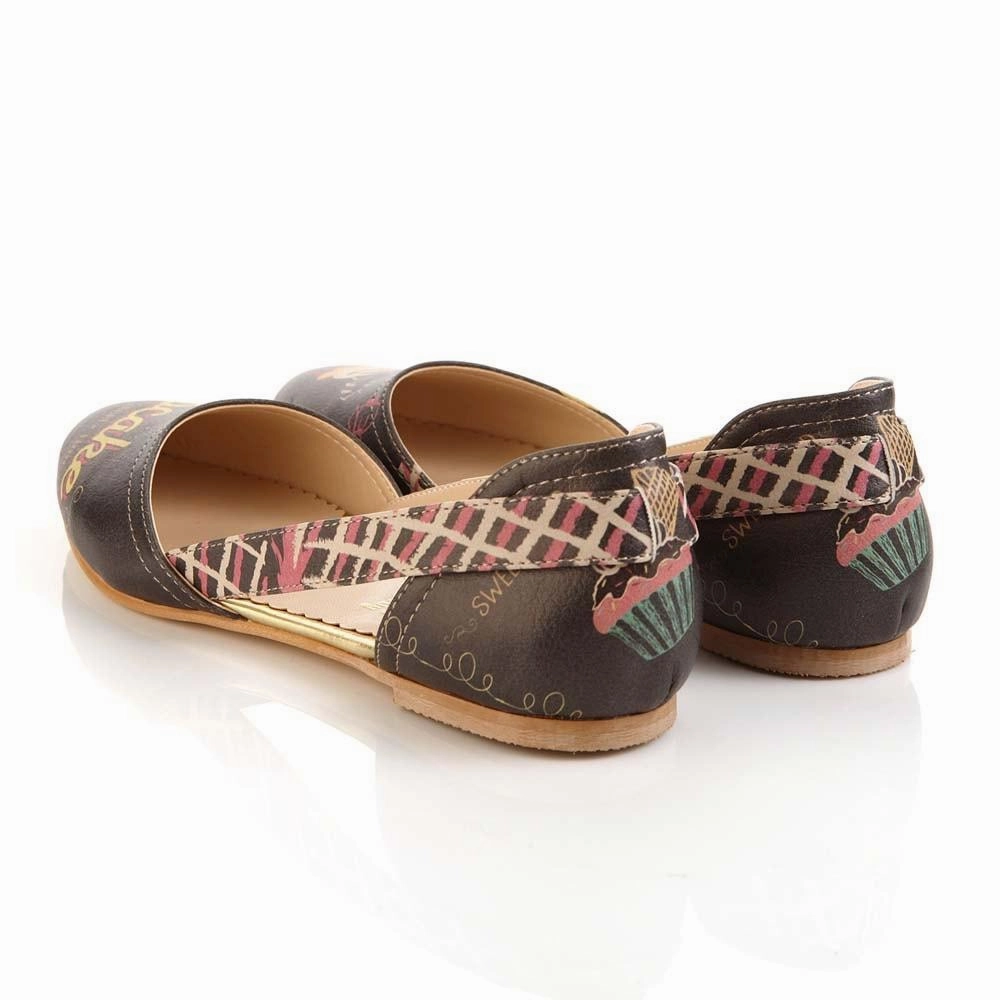 Comfortable Fiber Mix Cupcake Ballerinas Shoes OMR7006