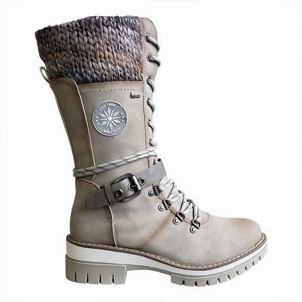 Women'S Chunky Heel Wool Stitching Martin Boots 32440754C Adidas Run Dmc Shoes