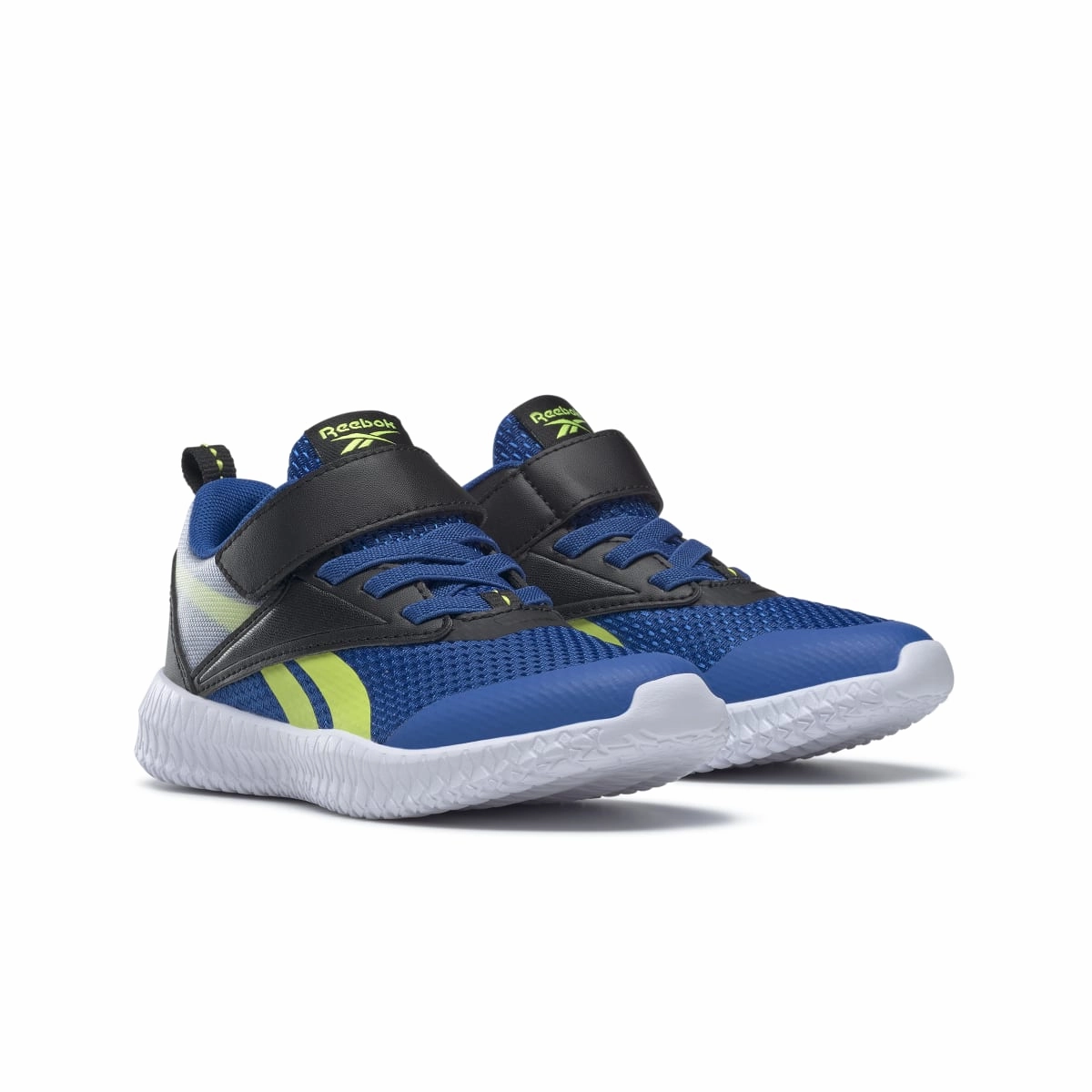 Outdoor Flex Soft Knit REEBOK GX4005 FLEXAGON ENERGY ALT 3.0 YTH'S (Medium) Blue/Black/Yellow Textile Running Shoes