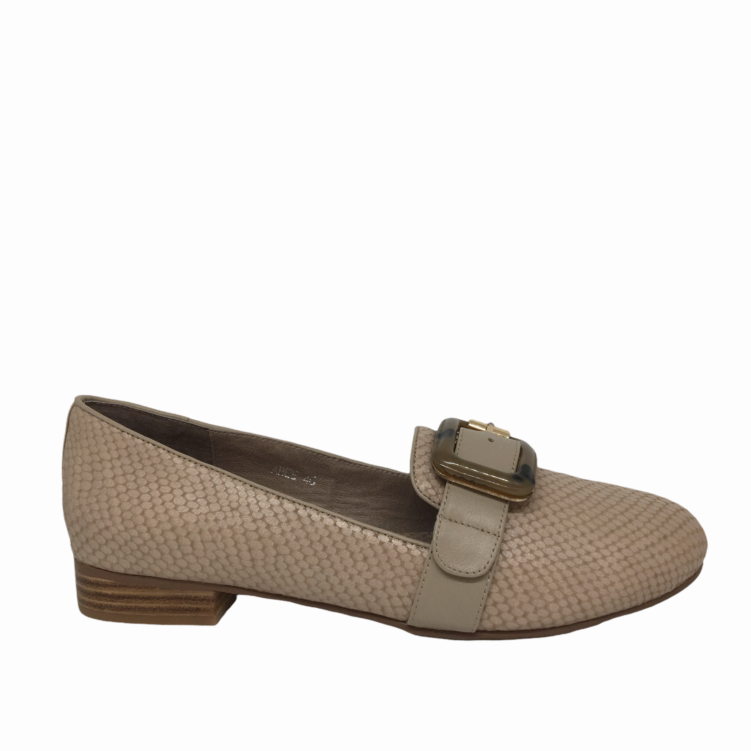 Django & Juliette Amee Latte Snake Leather shoe Run Errand Platform Style