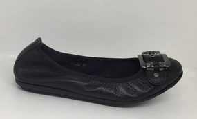 Django & Juliette Bellez Black Leather Spin Step