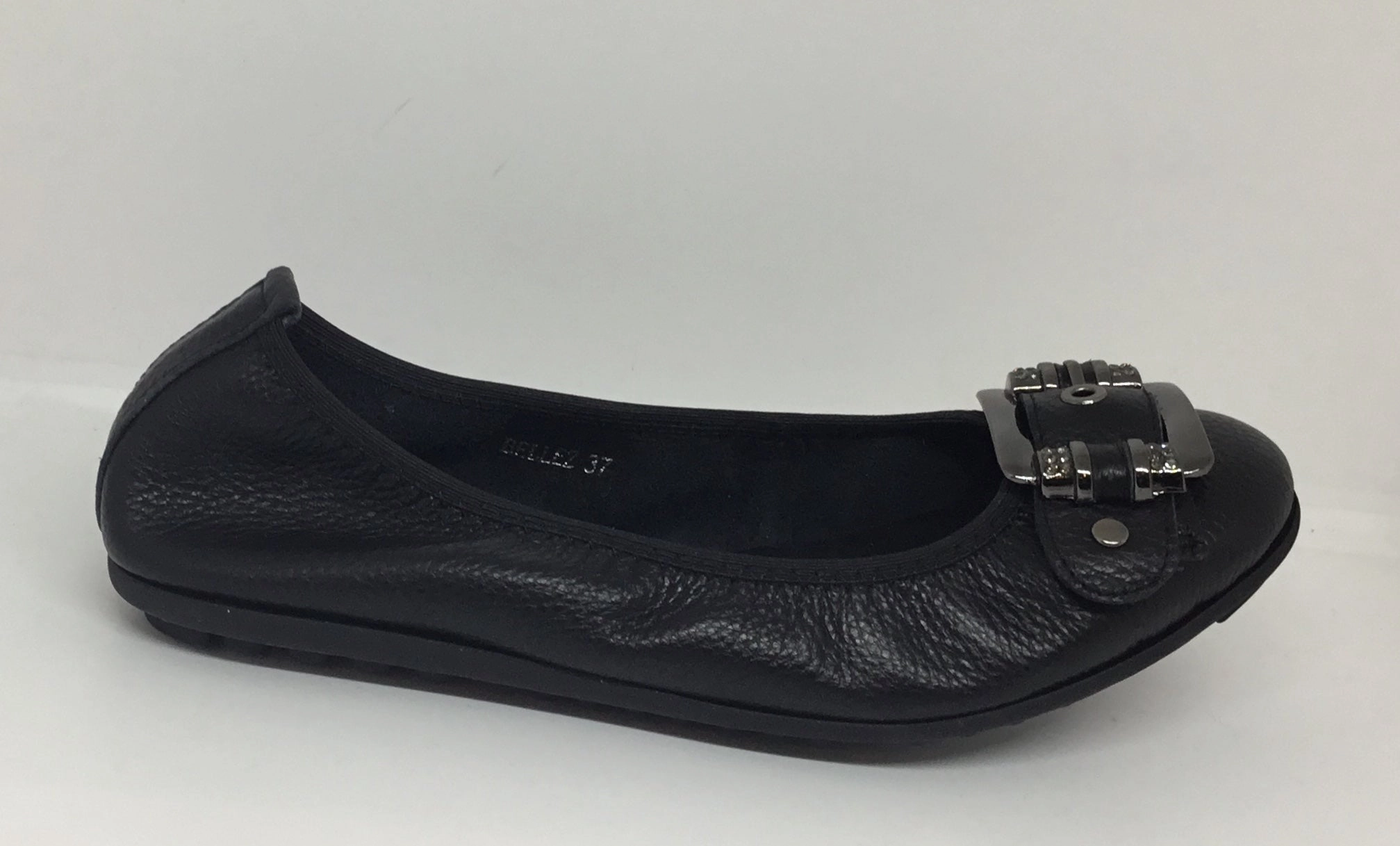 Django & Juliette Bellez Black Leather Spin Step