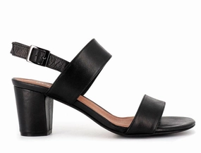 Django & Juliette Calons Leather Heel ~ Cafe ~ Tan ~ Black Alluring Appeal