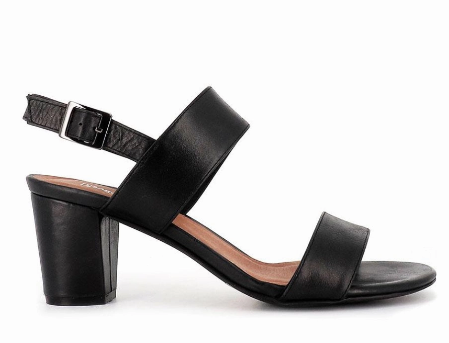 Django & Juliette Calons Leather Heel ~ Cafe ~ Tan ~ Black Alluring Appeal