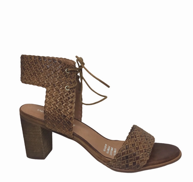 Wedding Heels Django & Juliette Dione Leather Heel ~ Tan ~ Latte