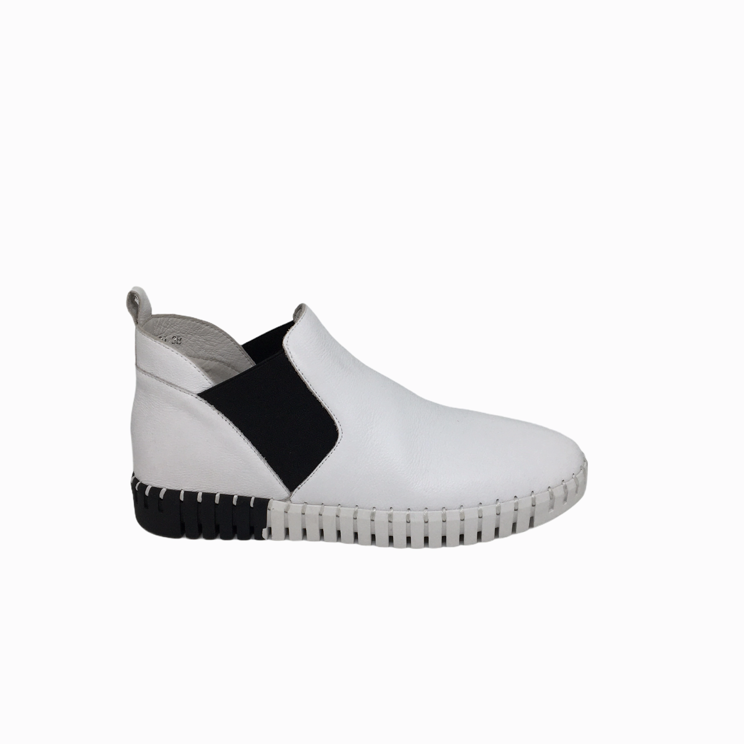 Wood Path music fest Django & Juliette Lucksa Boot ~ Black ~ White ~ Leather