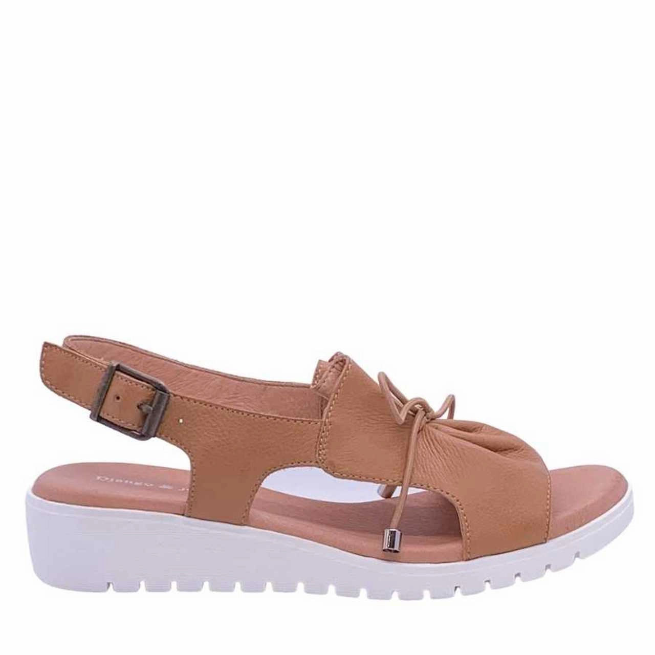 Heel Ease Django & Juliette Malika Leather White Sole ~ Tan ~ Nougat ~ Black Leather