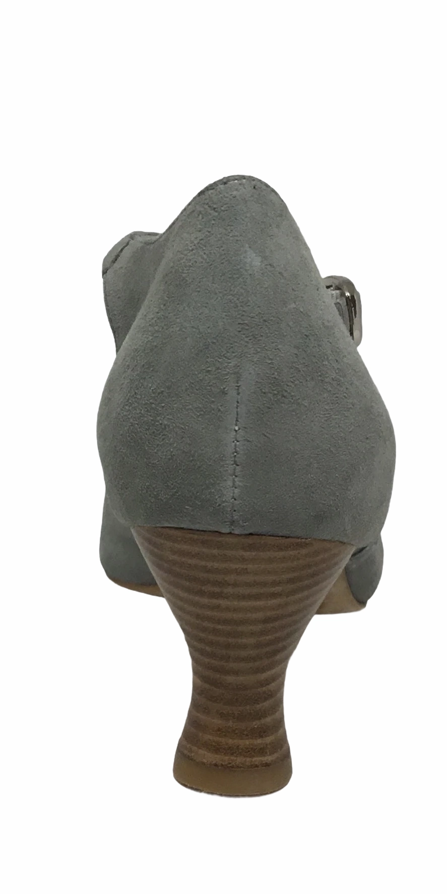 Skinny Heel Django & Juliette Nookie Silver Dust Leather heel