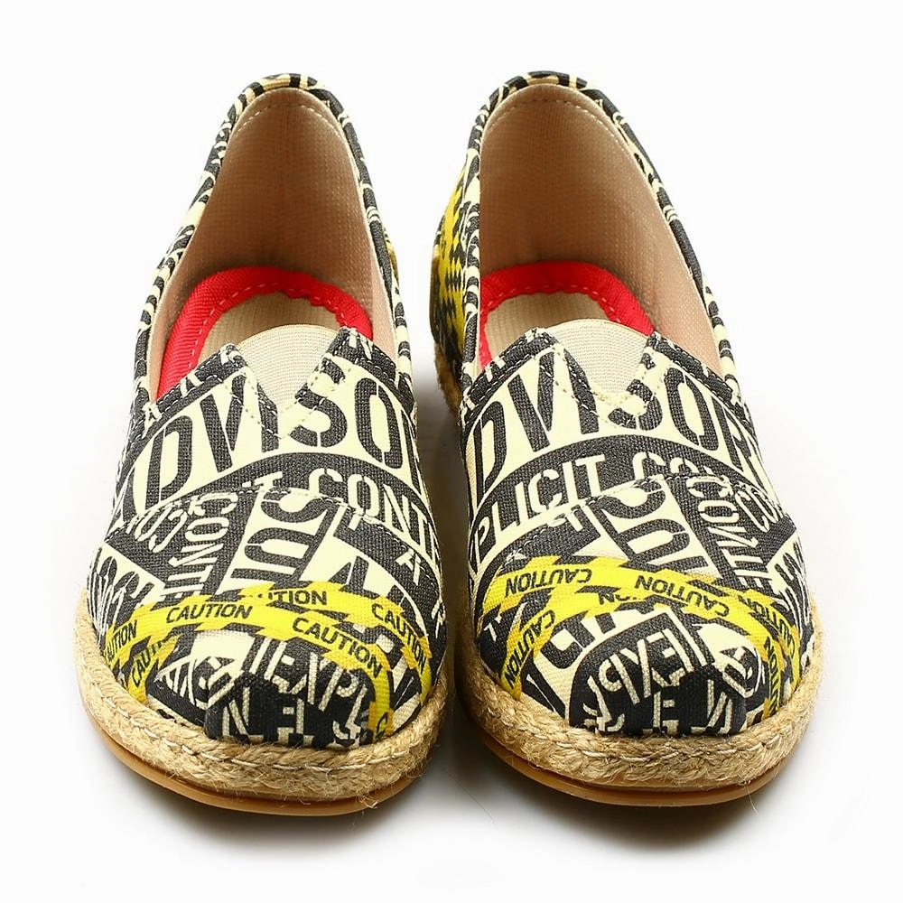 Wide Base Do not Cross Ballerinas Shoes TMH2203