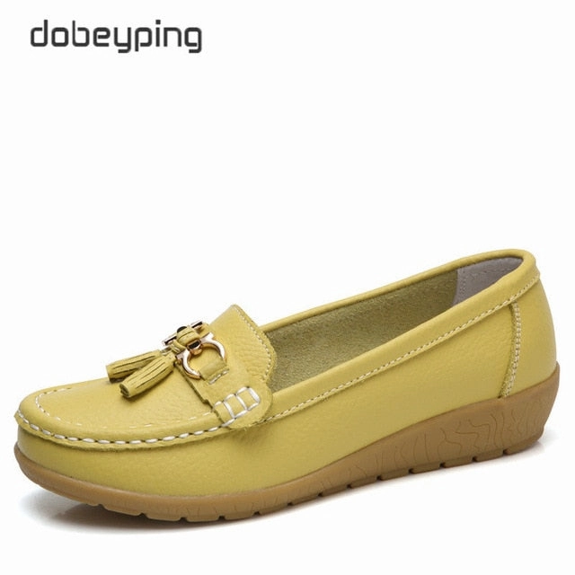 J Crew Suede Loafers dobeyping 2018 New Arrival Shoes Woman Genuine Leather