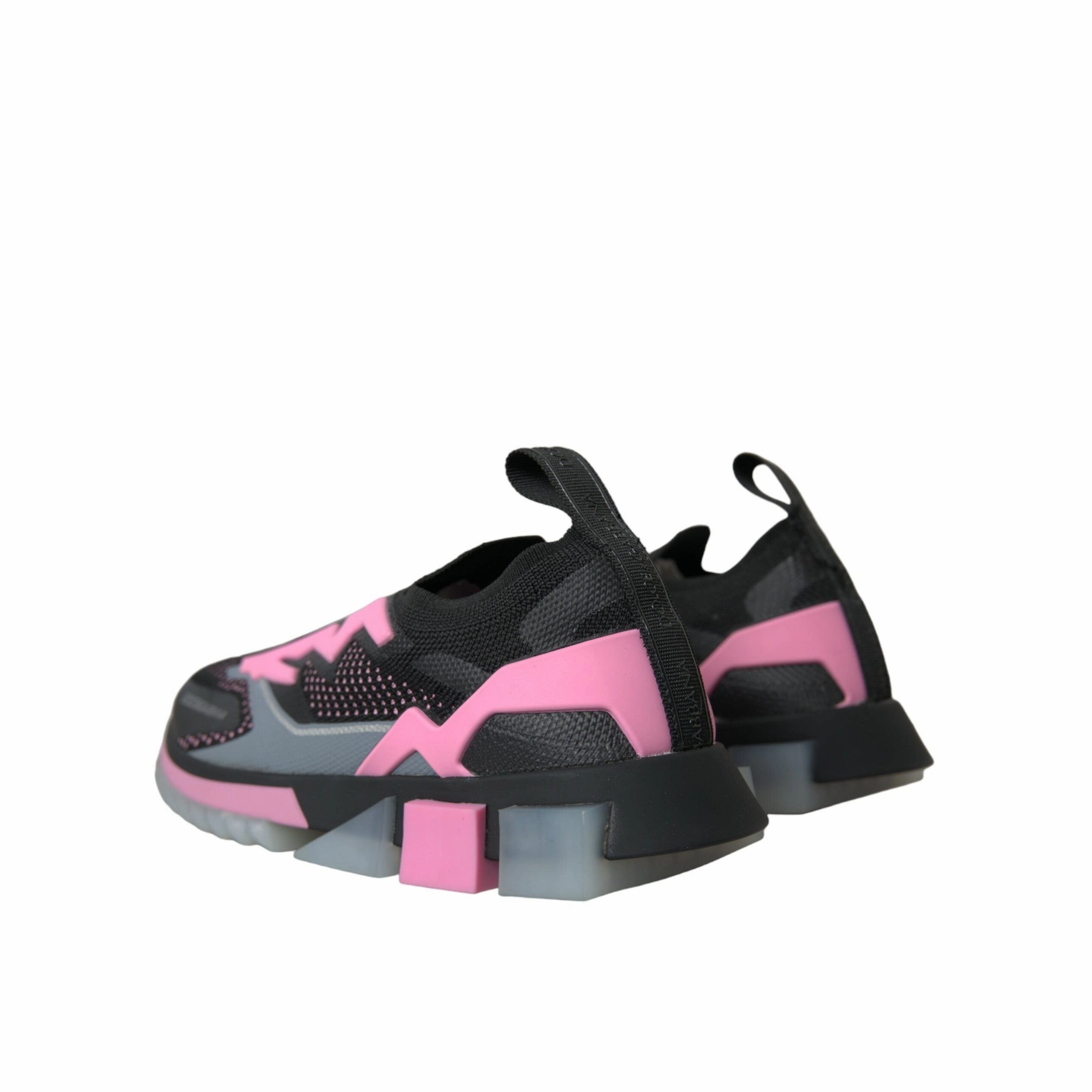 Dolce & Gabbana Black Pink Slip On Sorrento Sneakers Shoes Shai Sneakers