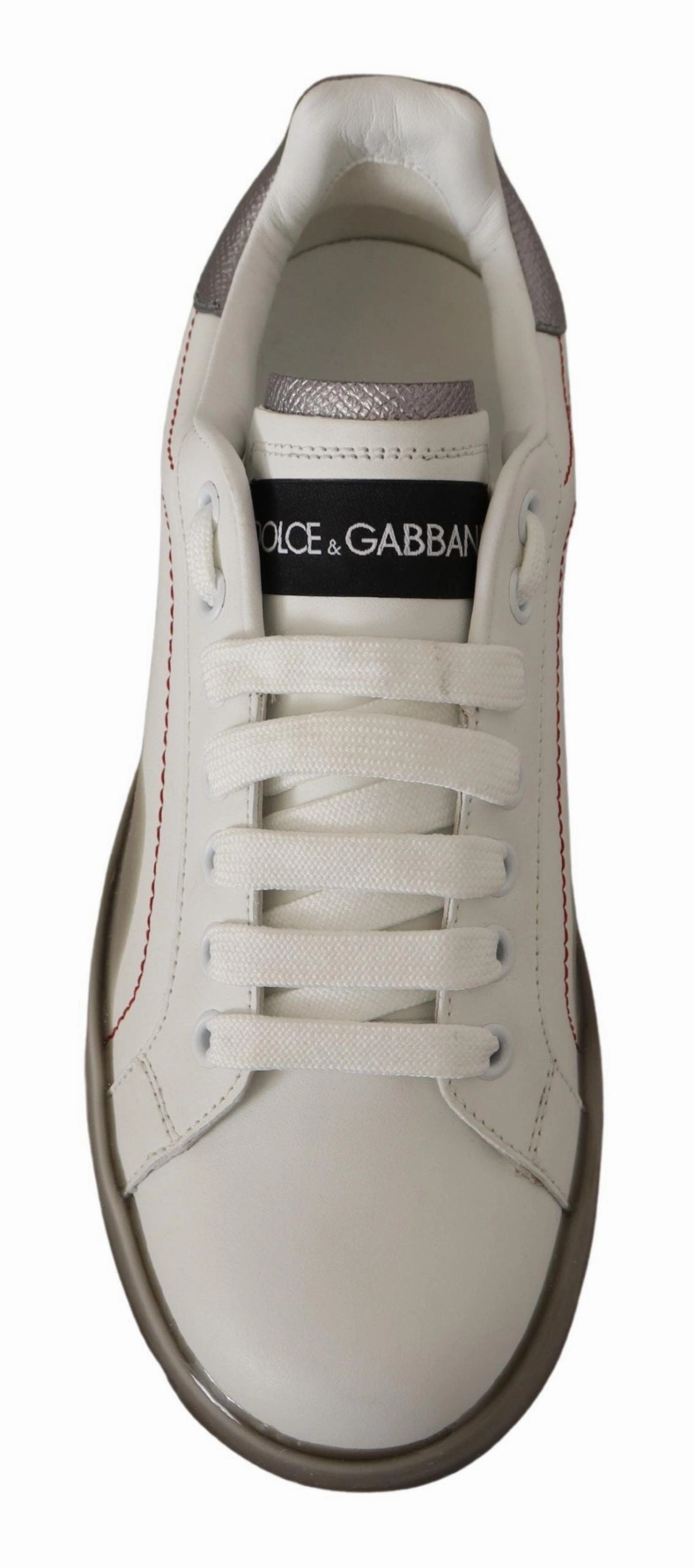 Cleveland Sneakers Dolce & Gabbana Elegant White Leather Sneakers