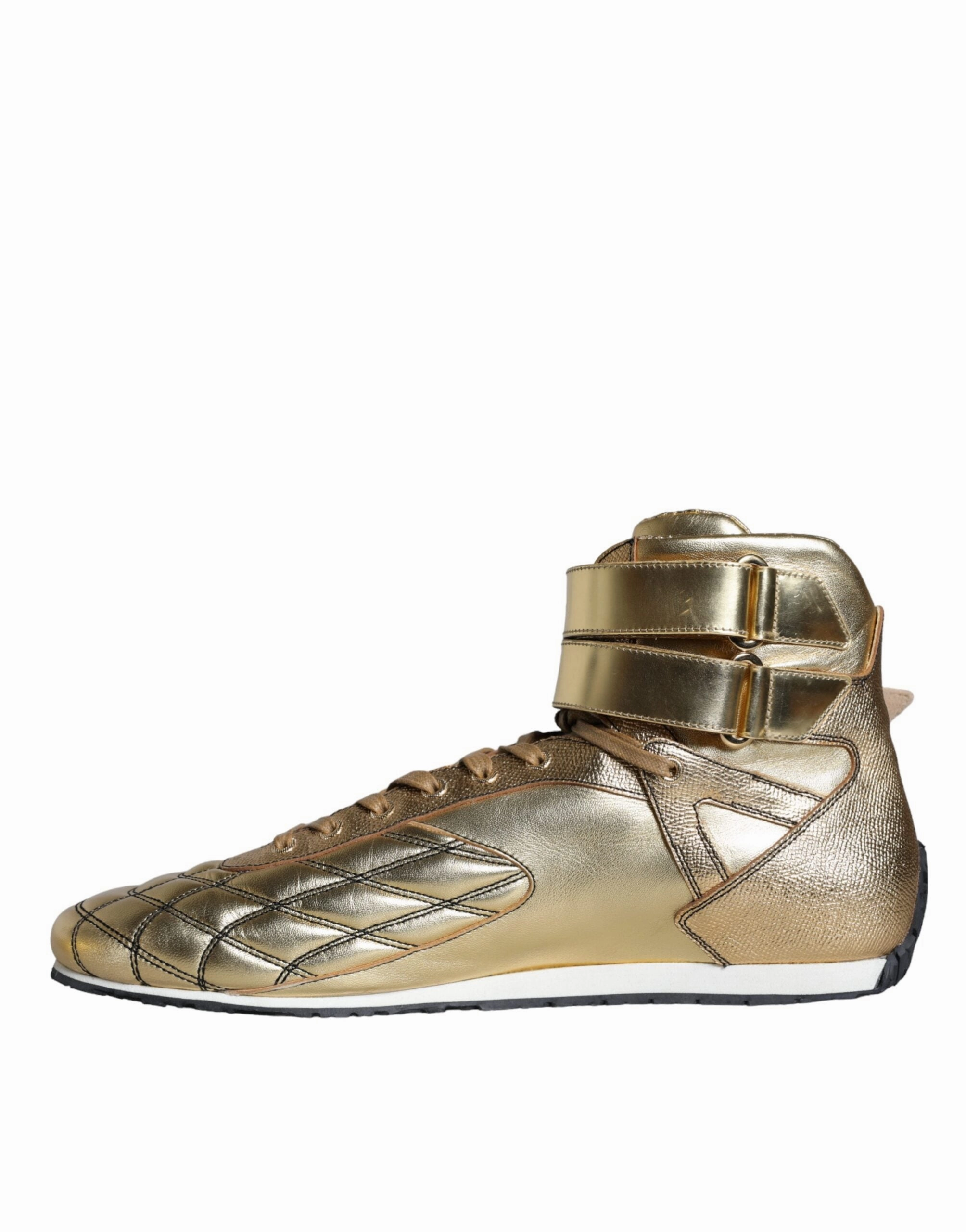 Asics Volleyball Shoes Reddit Dolce & Gabbana Gold Leather Sartoria High Top Sneakers Shoes