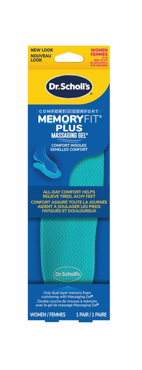 Best Work Boots Without Laces Dr. Scholl's Memory Fit Plus Massaging Gel Comfort Insoles, Memory Foam & Gel, All-day Comfort, Arch Support, Distributes Pressure, Shock Absorbing, Trim Insert to Fit Shoe, Women Size 6-10, 1 Pair