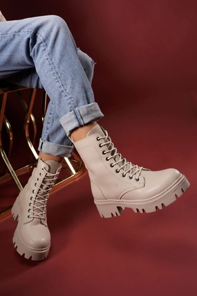 BALREN WOMEN POSTAL BOOTS 0012480 Skin Derby Boots