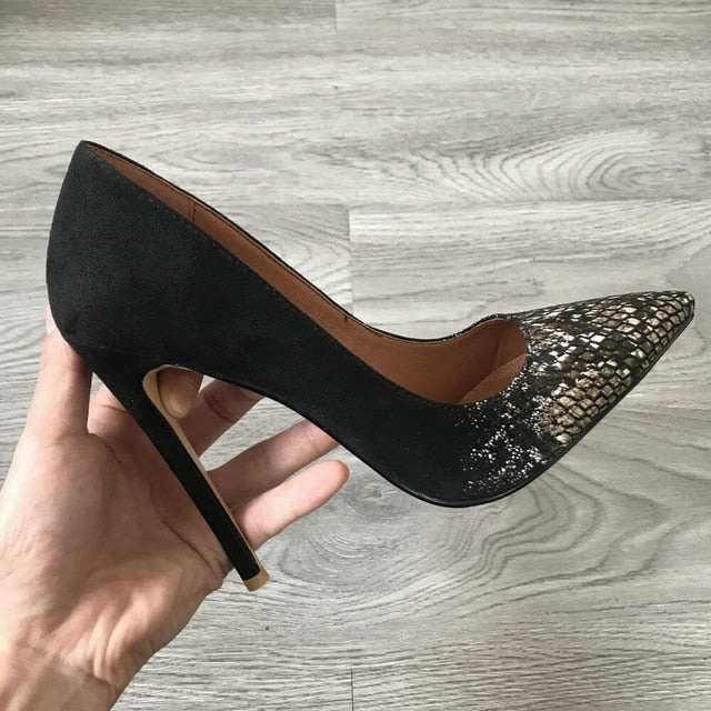 Bostonian Dress Shoes 2020 Women Classic Pumps Extreme High Heels 12cm Sexy Stilettos Ladies Pointed Toe Shoes Nude Red Blue Black Beige Leopard Heels