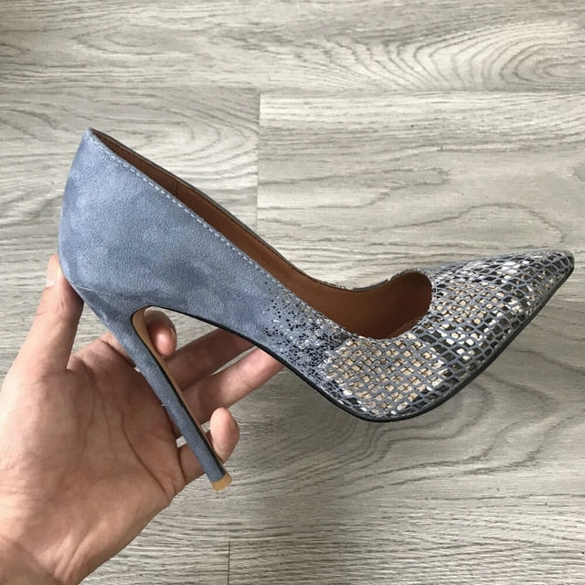 Dsw Shoes Dress Shoes 2020 Women Classic Pumps Extreme High Heels 12cm Sexy Stilettos Ladies Pointed Toe Shoes Nude Red Blue Black Beige Leopard Heels