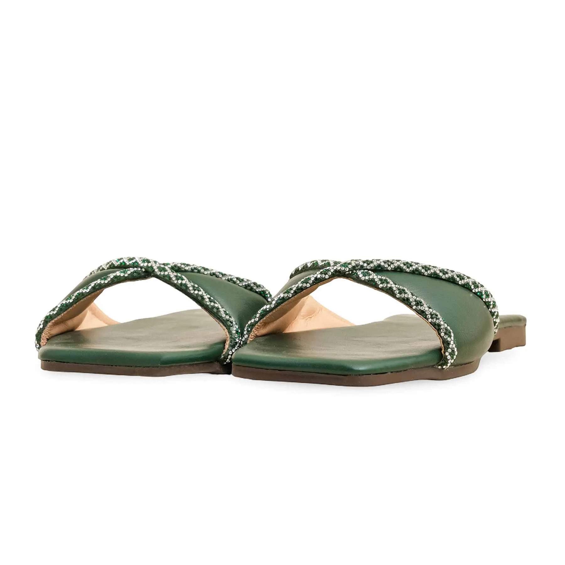 Green Casual Slipper CL2065 Scandinavian Slippers