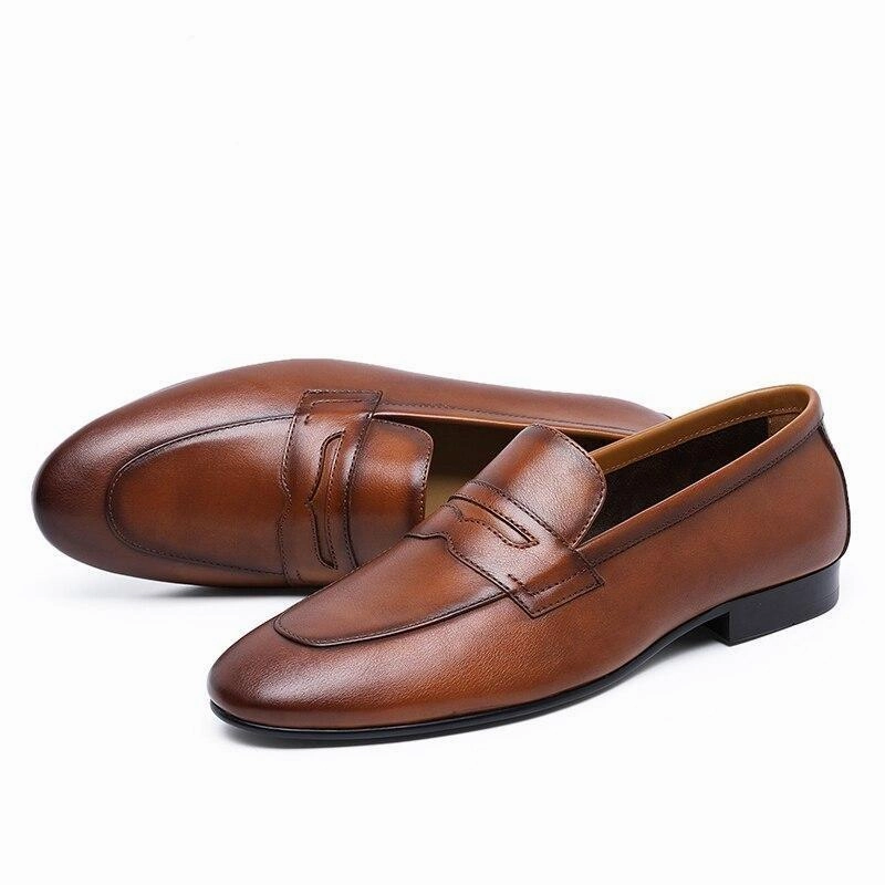 West Louis Genuine Leather Fashion Leader Loafers Dress Combination With Shoes