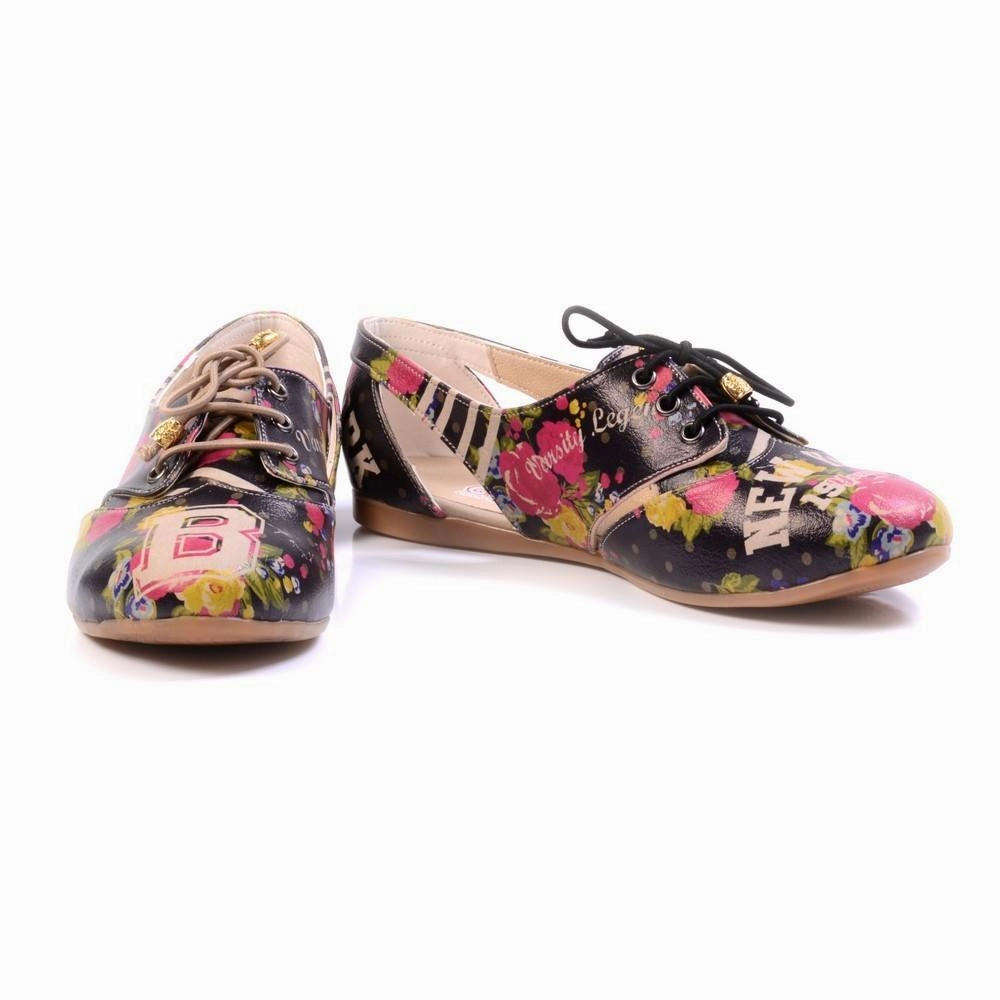 Roses Ballerinas Shoes YAB103 Comfort