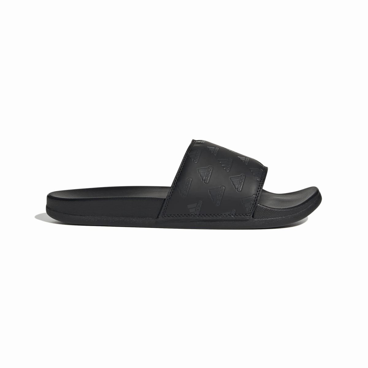 Skin Soft Heel Safe ADIDAS GV9736 ADILETTE COMFORT MN'S (Medium) Black/Carbon/Black Synthetic Sandals