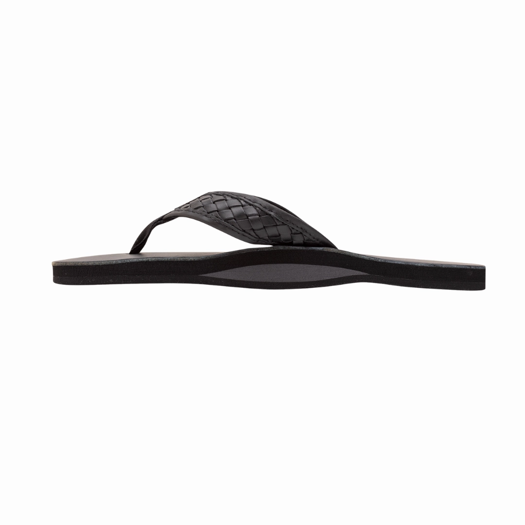 RAINBOW 301ALTWSM/TTBK THE BENTLEY MN'S (Medium) Black Leather Strap Sandals Tree Hike