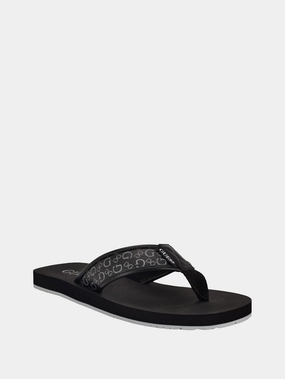 Italian Leather Sandals Durban Casual Logo Sandals