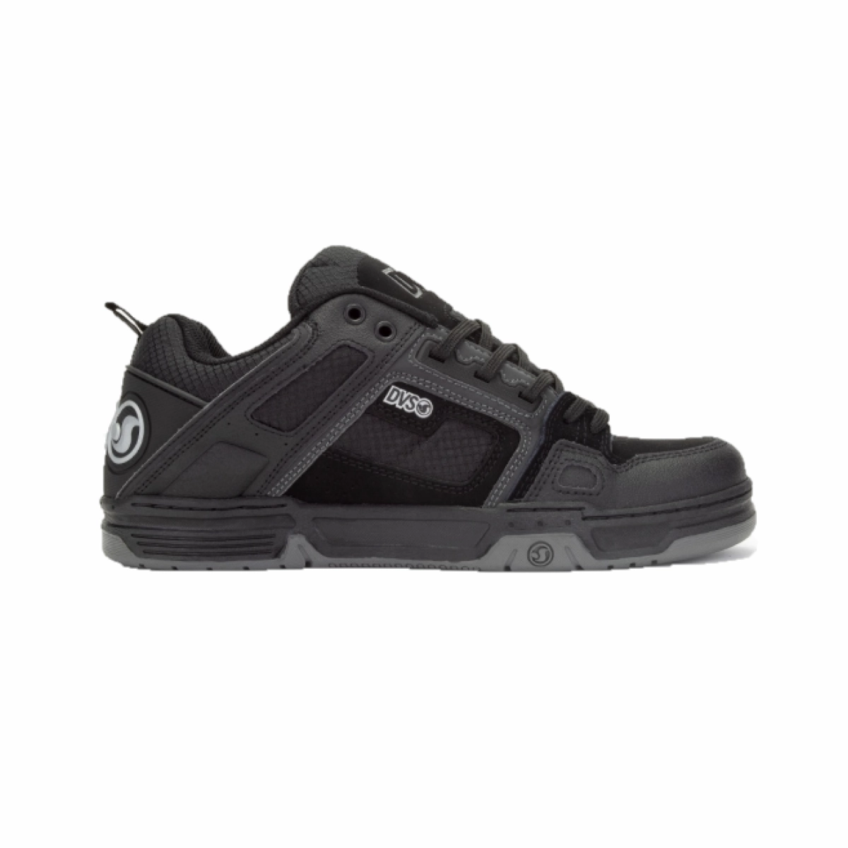 DVS F0000029985 COMANCHE MN'S (Medium) Black/Charcoal Leather & Nubuck Skate Shoes Night Out Bounce Control