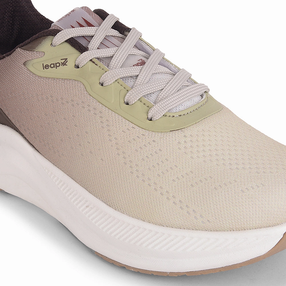 Bauer Training Shoes Leap7x Beige Sports Lacing Running Shoes For Men EVERSTAR1E By Liberty