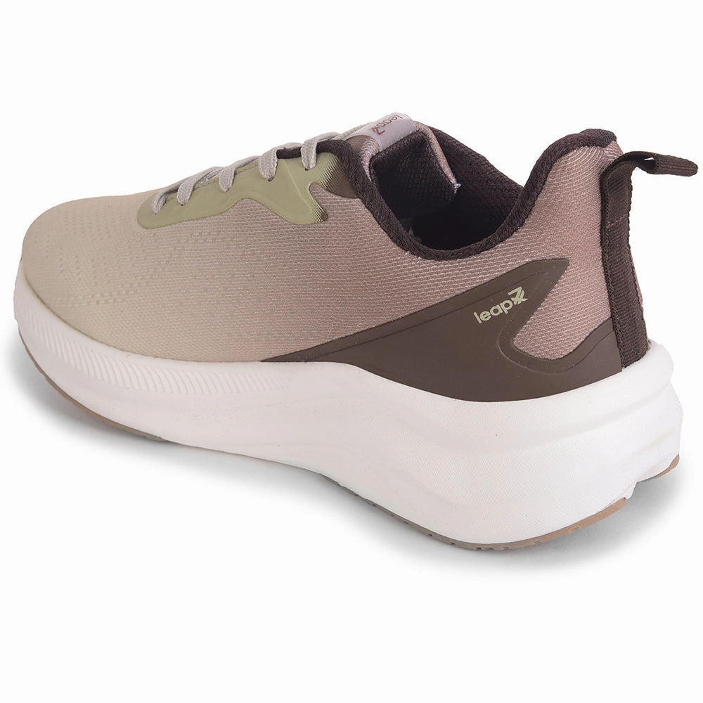 Leap7x Beige Sports Lacing Running Shoes For Men EVERSTAR1E By Liberty Air Jordan Cross Training Shoes