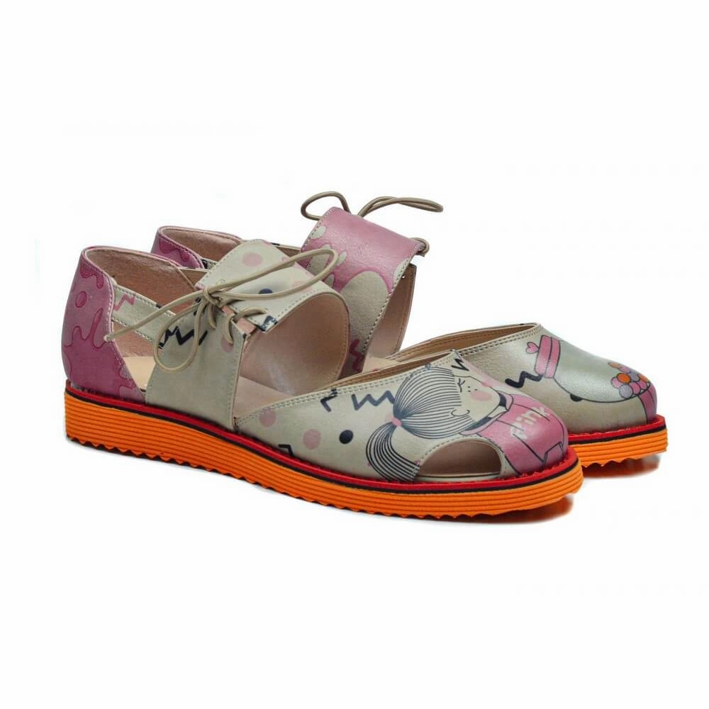 Ballerinas Shoes GYE101 Adjustable Fit Boho Free