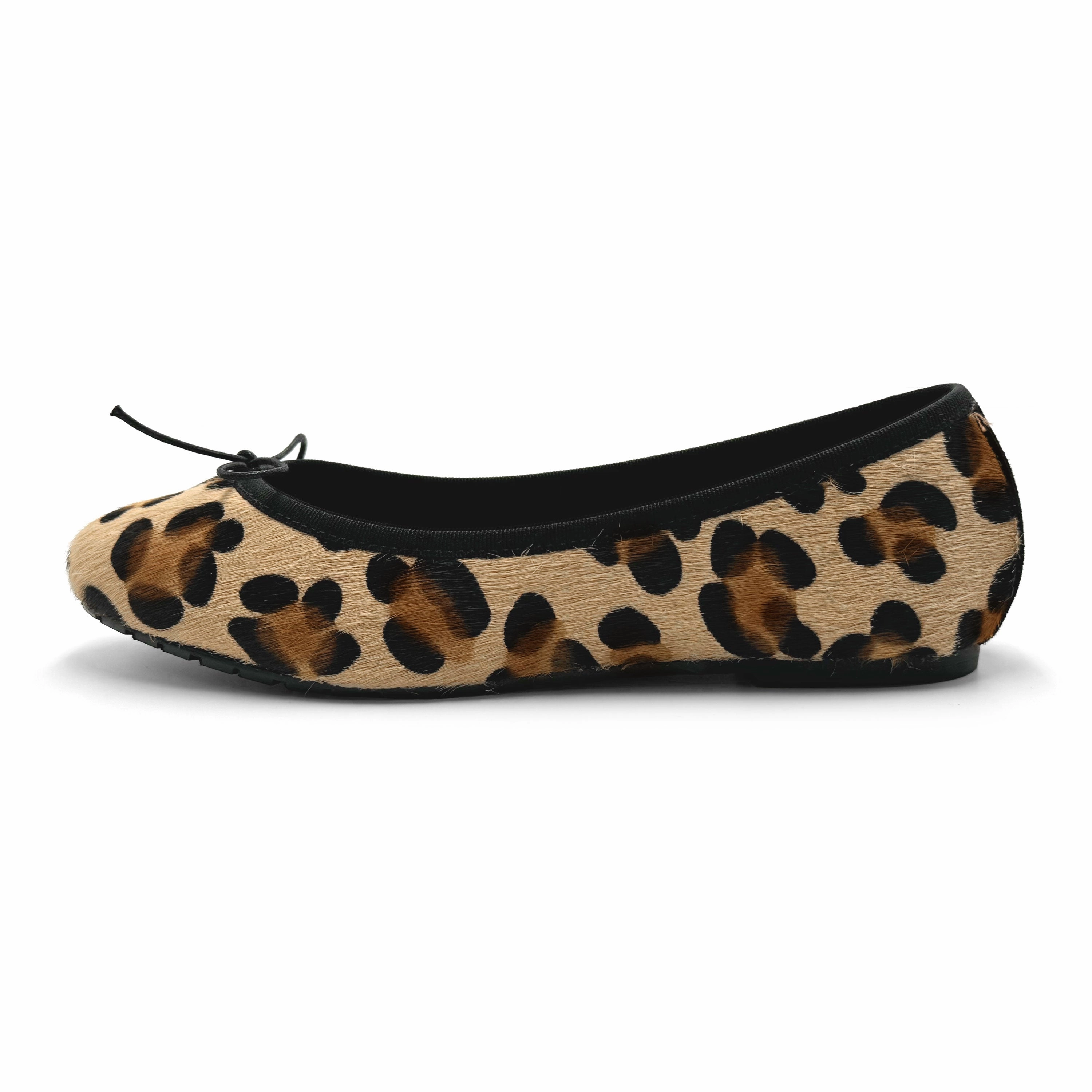 Animalier spotted calf hair ballet flats Best Walking Shoes For Flat Narrow Feet