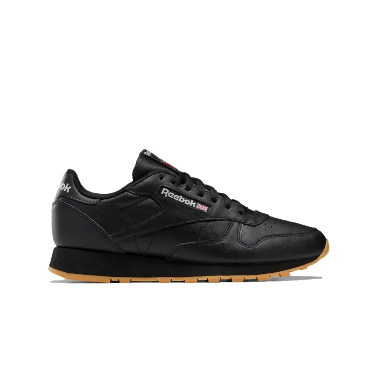 Pastel Tones REEBOK GY0954 (100008493) CLASSIC LEATHER MN'S (Medium) Black/Grey/Gum Leather Lifestyle Shoes