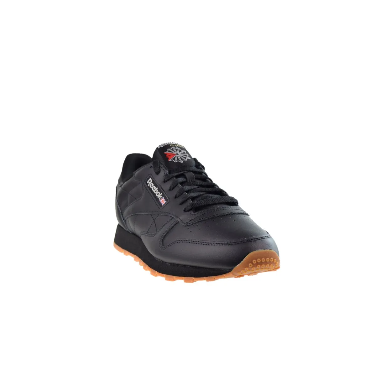REEBOK GY0954 (100008493) CLASSIC LEATHER MN'S (Medium) Black/Grey/Gum Leather Lifestyle Shoes Minimal Weight